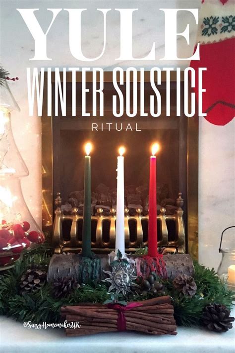 Creating a magical Yule centerpiece with Wiccan symbols and natural elements